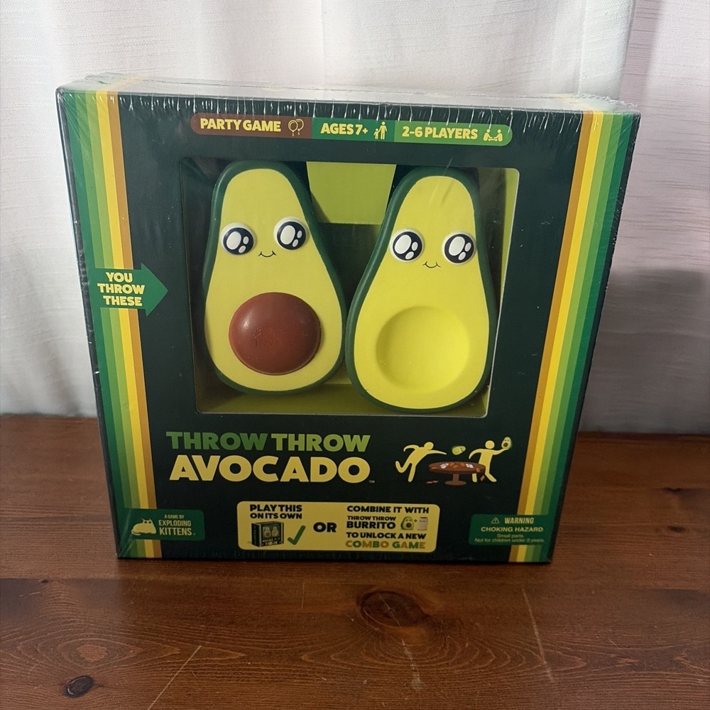 Never Opened Throw Throw Avocado Game Family Game Night